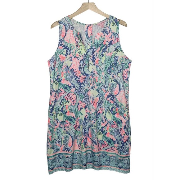 Lilly Pulitzer Pink and Blue Mini Dress - Picture 5 of 16